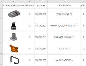 将SolidWorks物料清单导出到Excel时可带缩略图了 将SolidWorks物料清单导出到Excel时可带缩略图了