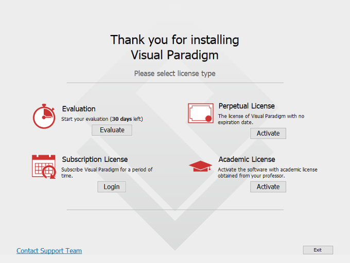 UML工具Visual Paradigm用戶指南第2章：激活/停用Visual Paradigm