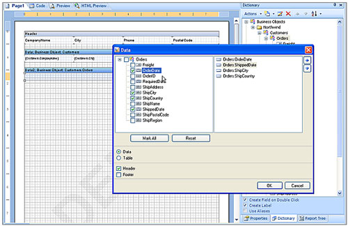 Stimulsoft reporting,Business Objects,智能报表,报表设计器,商业对象,实体模型